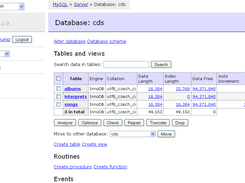 Adminer Screenshot 2