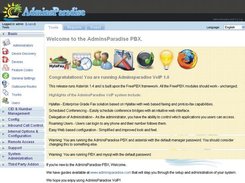 AdminsParadise Phone and Fax Administration Screen