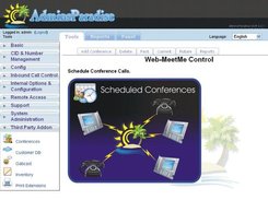 Schedule phone conferences, record, email, manage thru web