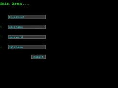 This is the first screen when installing phpAZ.
