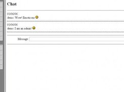 The phpAZ chat complete with emoticons!