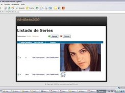 Imagen de subida de series en el portal