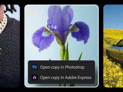 Adobe Firefly opening images in Photoshop and Express