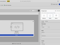 In App Message Designer in Adobe Journey Optimizer