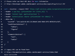Adobe PDF Services API Screenshot 1