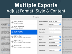 Multi Exports and Single Source Publishing