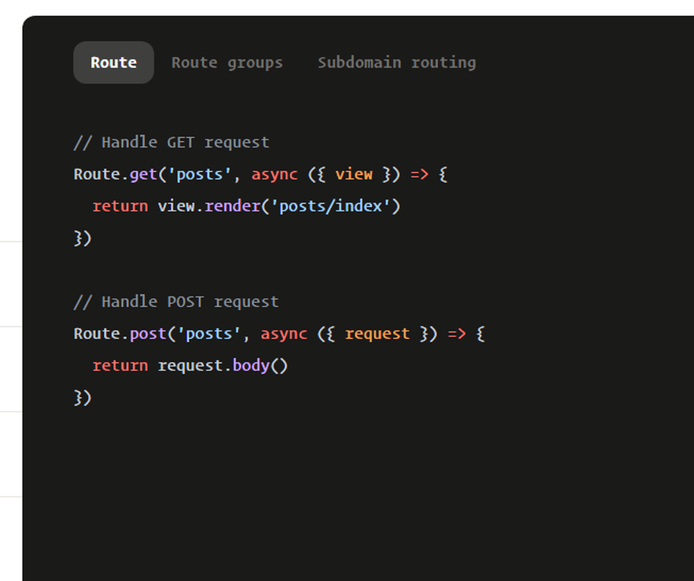 AdonisJS Screenshot 1