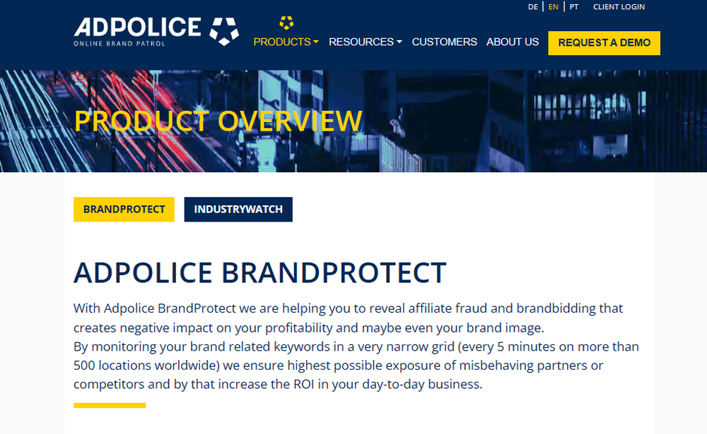 AdPolice BrandProtect Screenshot 1