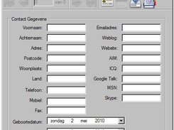 Screenshot: Adressenboek 1.0