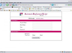 This screen is to add the  FTP  Details and User Details