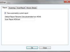 ADSViewer V 2.0 Settings Dialog Register "Report"