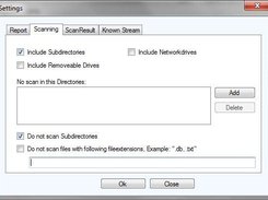 ADSViewer V 2.0 Settings Dialog Register "Scanning"