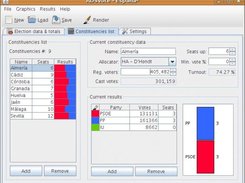 ADSVote showing partial constituency data from Spain 2008