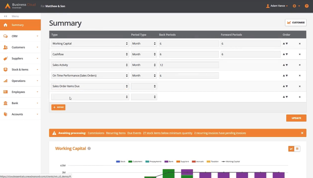 OneAdvanced-Dashboard