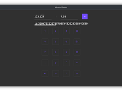 Advanced Division (Flutter) running on Linux