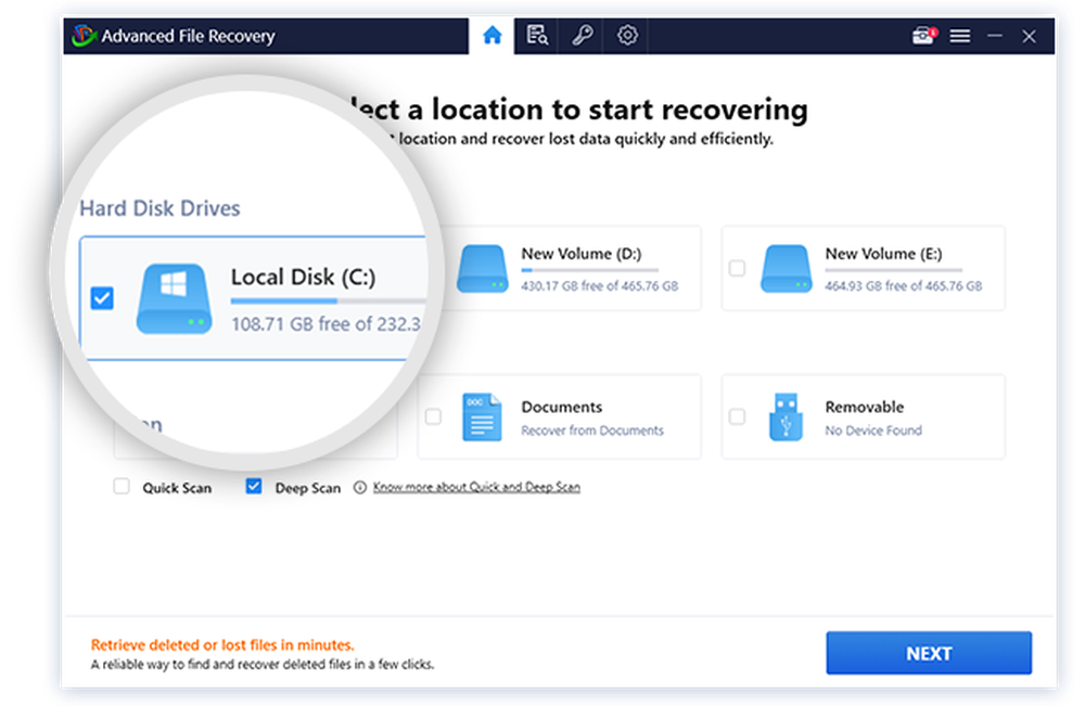 Advanced File Recovery Screenshot 1