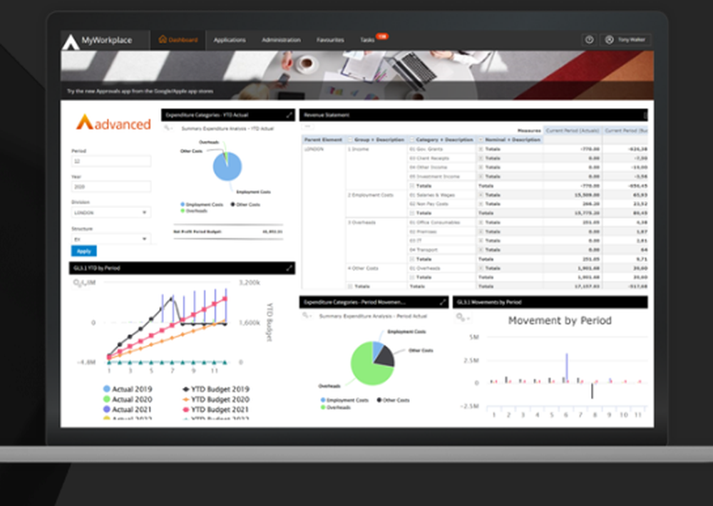 Advanced Financials Screenshot 1