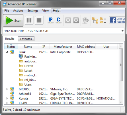 advanced ip scanner download sourceforge net