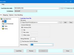 Load Data from csv, Excel or another table