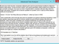Advanced Text Analyzer Screenshot 2