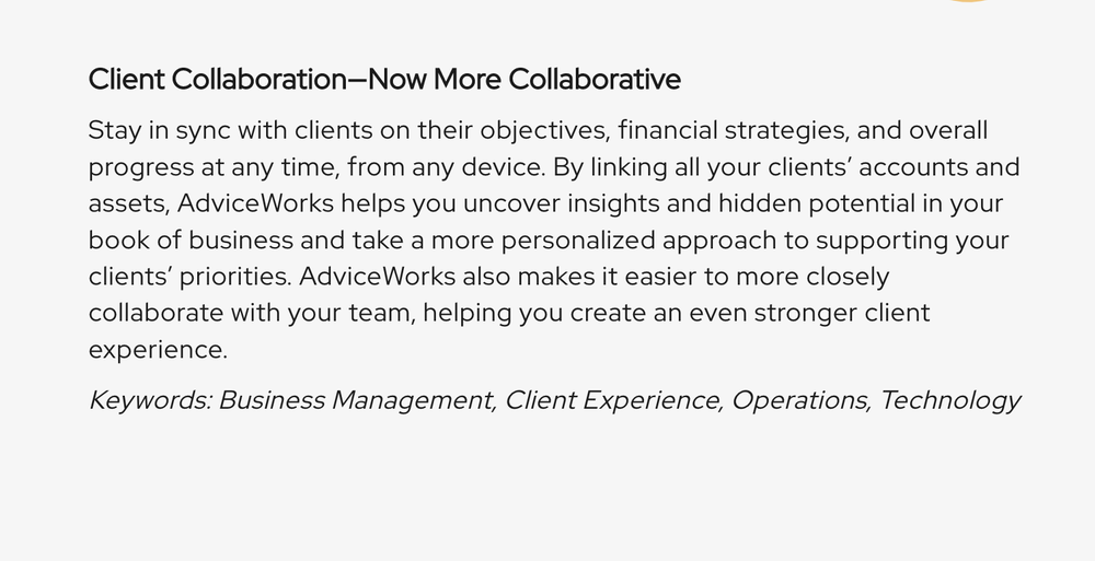 AdviceWorks Screenshot 1