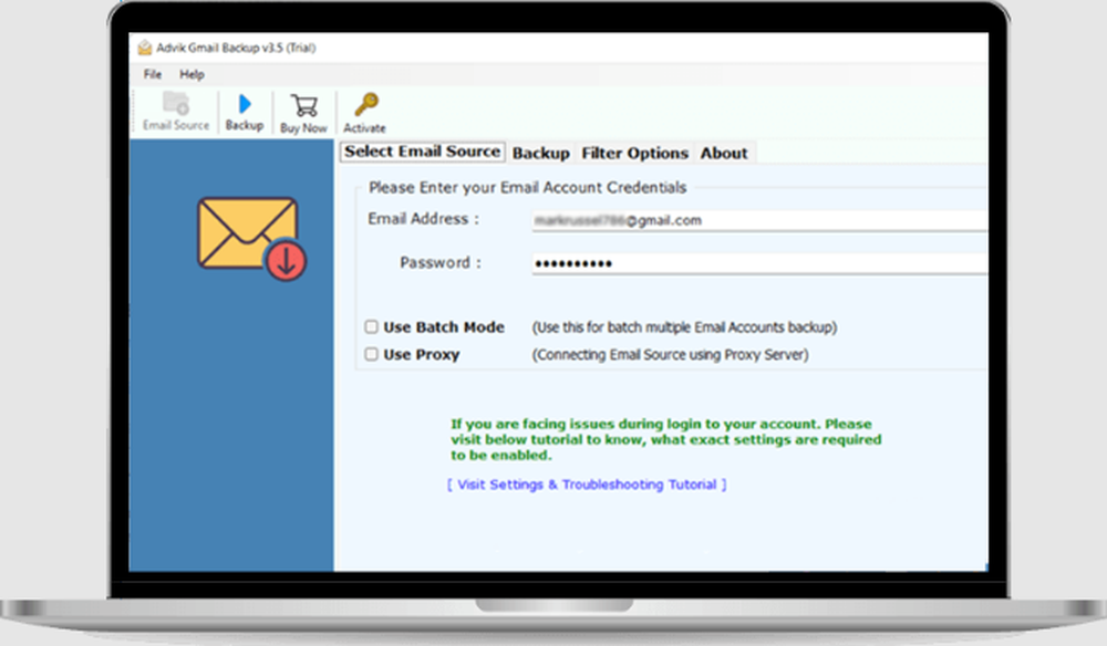 Advik Gmail Backup Tool Screenshot 1