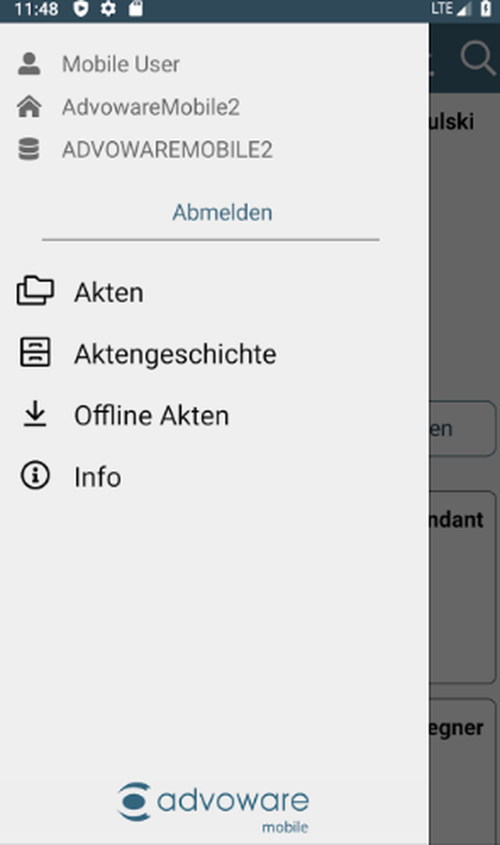 Advoware Screenshot 1