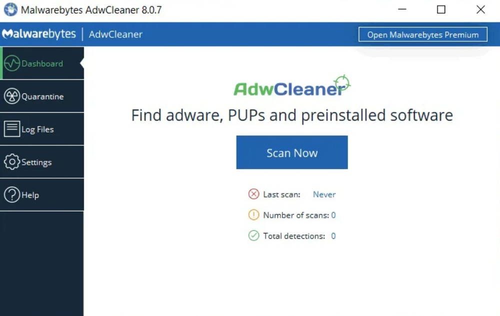 AdwCleaner Screenshot 1