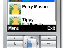 Contacts List using the default theme