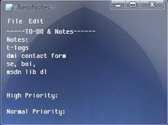 Here it is being used as a to-do list with Aero Diamond.