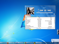 AeroPlayer windows, aero, glass, music, player, wmp, wmplayer, taskbar, jumplist, thumbnai, album, art, cover, widget, gadget, skin, customizable