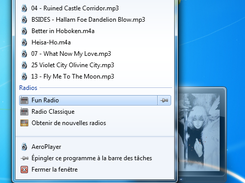 AeroPlayer windows, aero, glass, music, player, wmp, wmplayer, taskbar, jumplist, thumbnai, album, art, cover, widget, gadget, skin, customizable