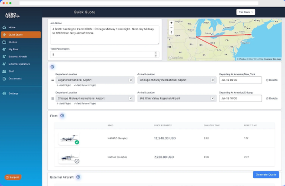 AeroQuote Screenshot 1