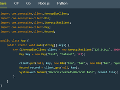 Aerospike Node.js Client Screenshot 1