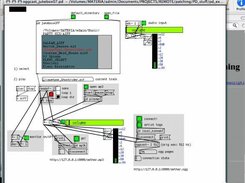 Pd (icecast-streaming) aether patch in action