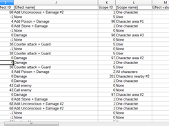 CSV file of exported enemy super moves.