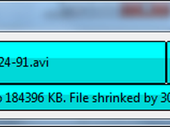 After compressing a AVI file.