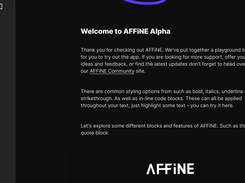 AFFiNE Screenshot 1