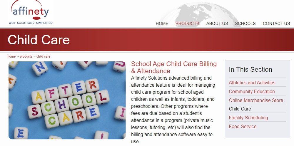 Affinety Child Care Screenshot 1