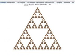 Triangulo de Sierpinski generado con el alg. fotocopiadora.