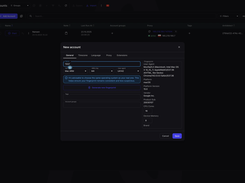 Afina main dashboard with profile management and workspace overview