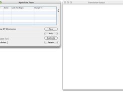 The tester interface when launched