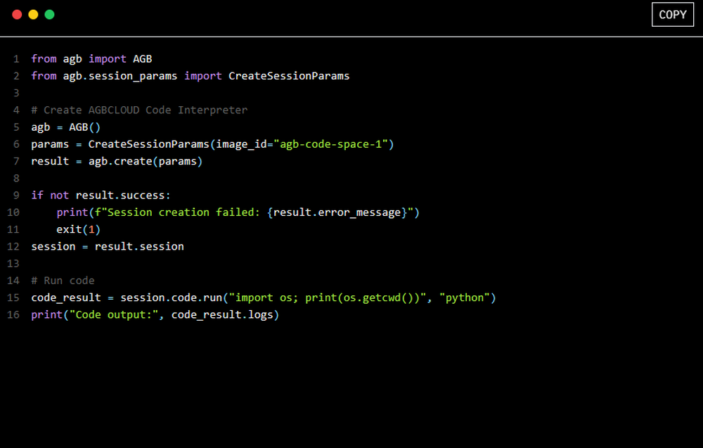 AGBCLOUD Screenshot 1