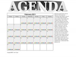 The main screen for Agenda