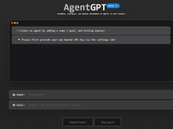 AgentGPT Screenshot 1