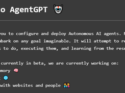 AgentGPT Screenshot 1