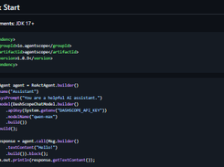 AgentScope Java Screenshot 1