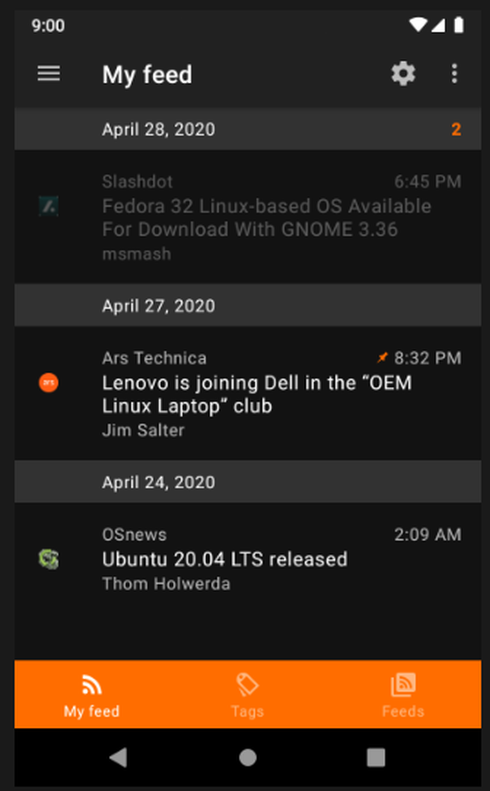 Aggregator Screenshot 1
