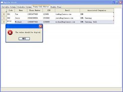 Cell editor validator