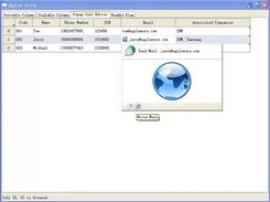 Popup cell editor.